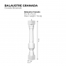 Prefabricated concrete baluster model Granada measures