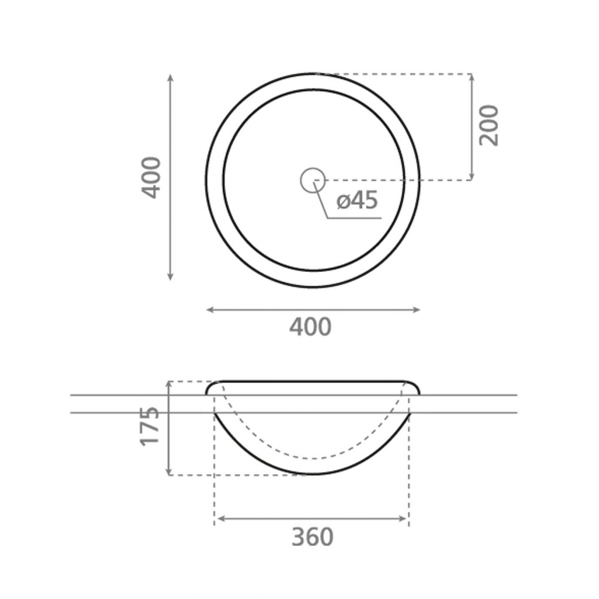Laredo Circular Washbasin – Circular Washbassins – Marke The Bathco