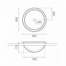 Laredo Circular Washbasin - Circular Washbasins - Brand The Bathco