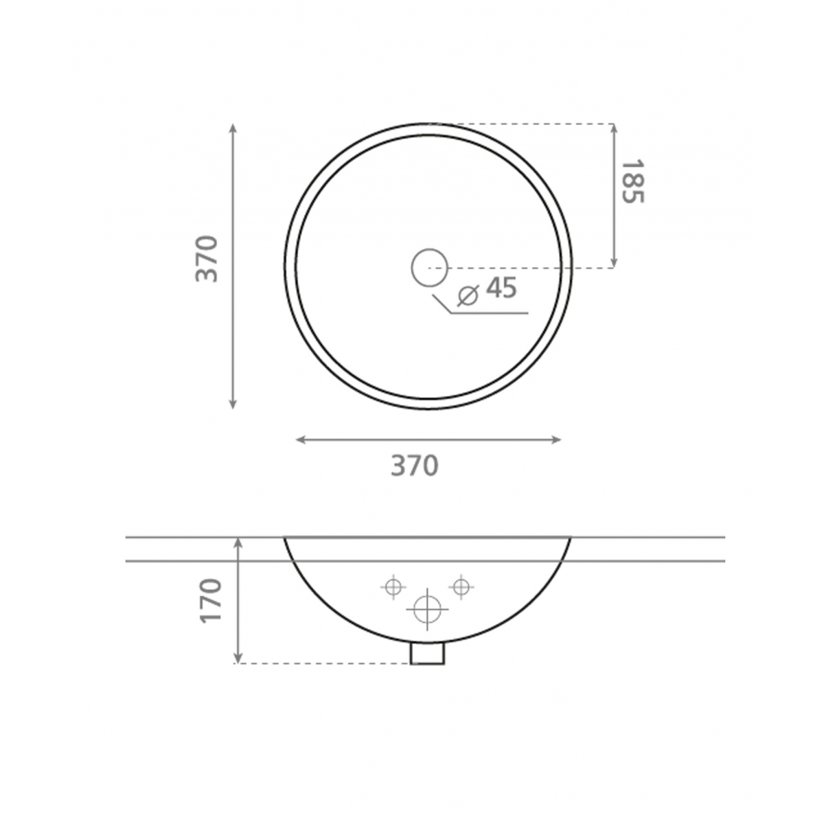 The Bathco Sardinia Circular Washbasin