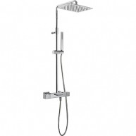 Conjunto banheira-duche termostática Slim Exclusive com barra telescópica