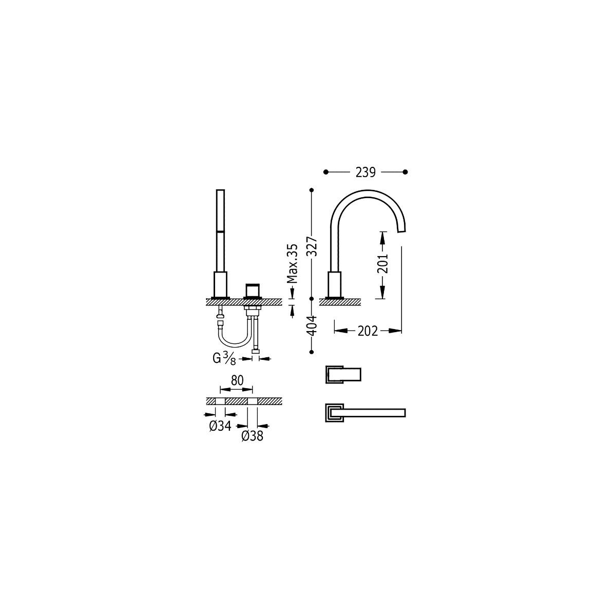 Photo of Monomando Lavatory Shelf Frame