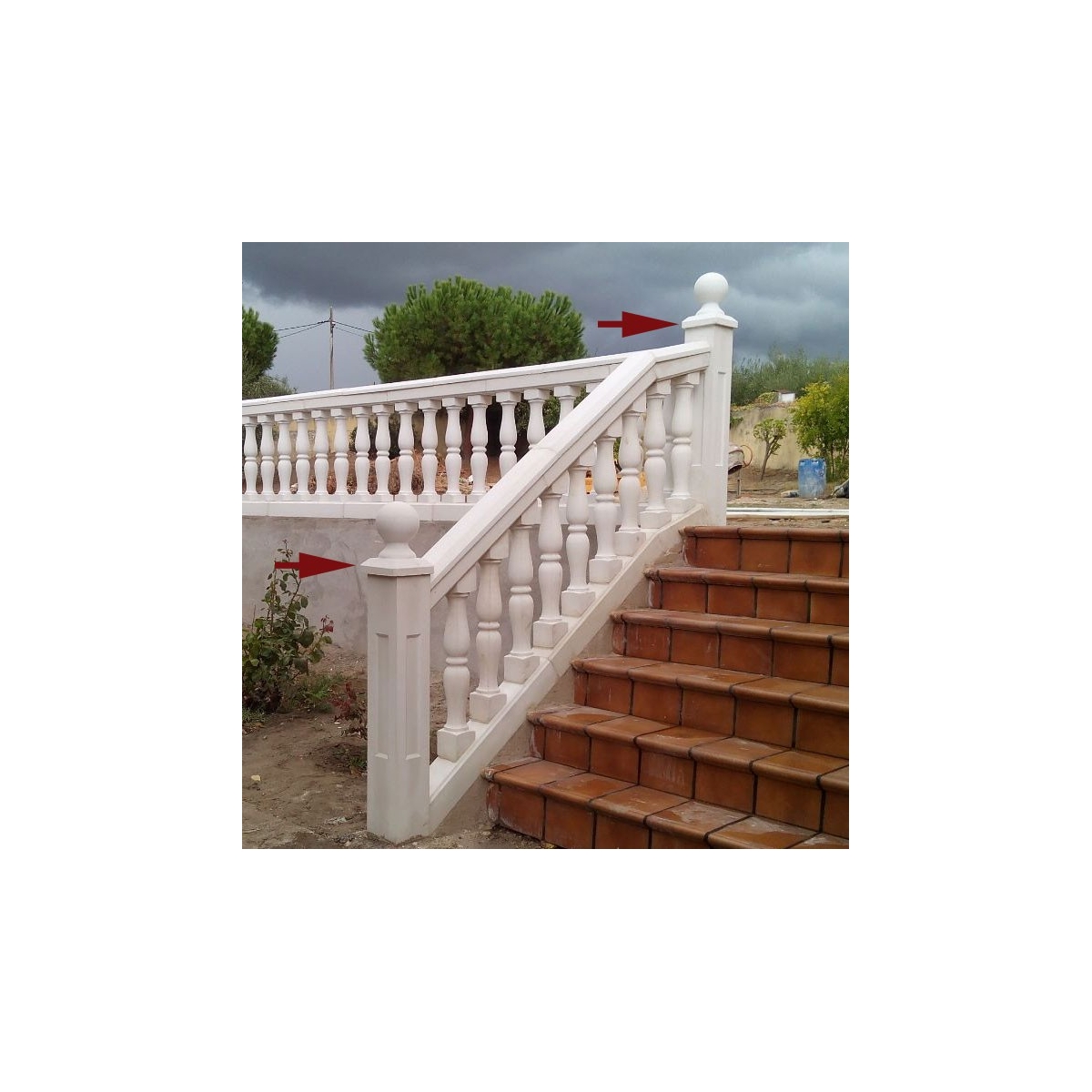 Pilier de grenade pour balustrade Prefabricados López