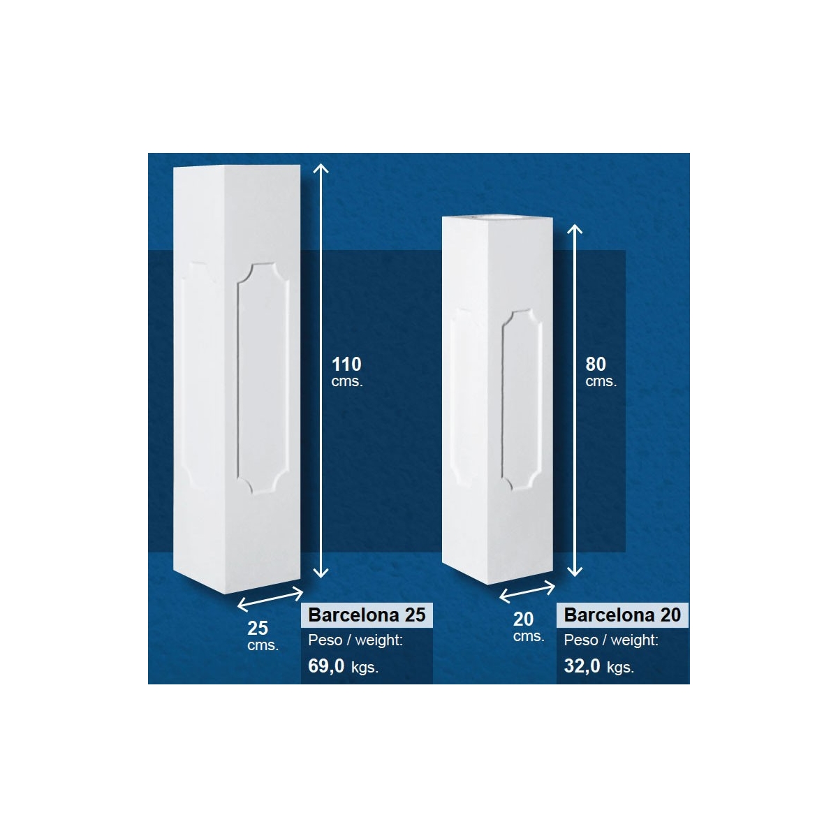 Pilar Barcelone - Balustrades - Marca Prefabricados López