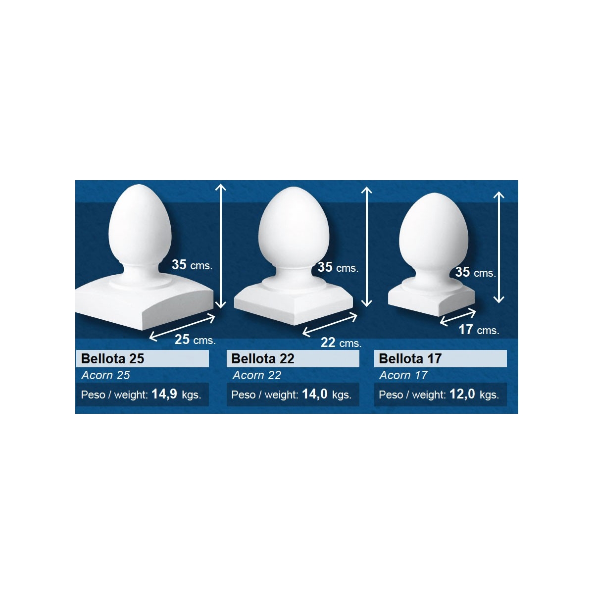 Bellota Finish for Balustrade Columns