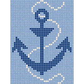 Fond de piscine ancre bleu brouillard 110