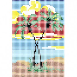 Fond de piscine Oasis