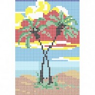 Oasis Pool Background - Borders and Mosaic Drawings - Marca VIDREPUR