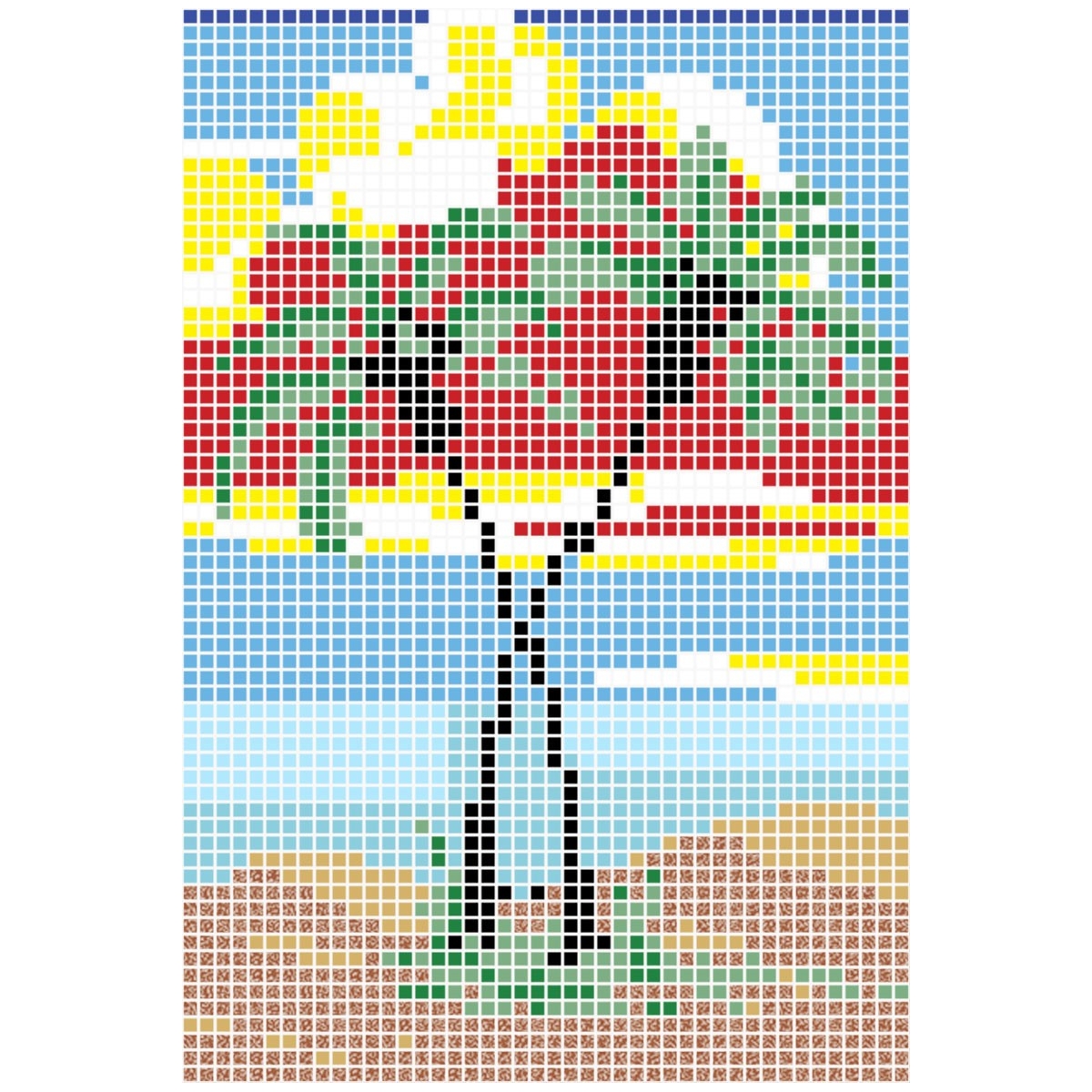 Oasis Pool Background - Borders and Mosaic Drawings - Marca VIDREPUR