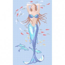 Vertical Mermaid Pool Bottom