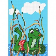 Hintergrund zum Froschbecken – Ränder und Mosaikzeichnungen – Marca VIDREPUR