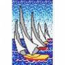 Sailboats Pool Bottom - Borders and Mosaic Drawings - Marca VIDREPUR