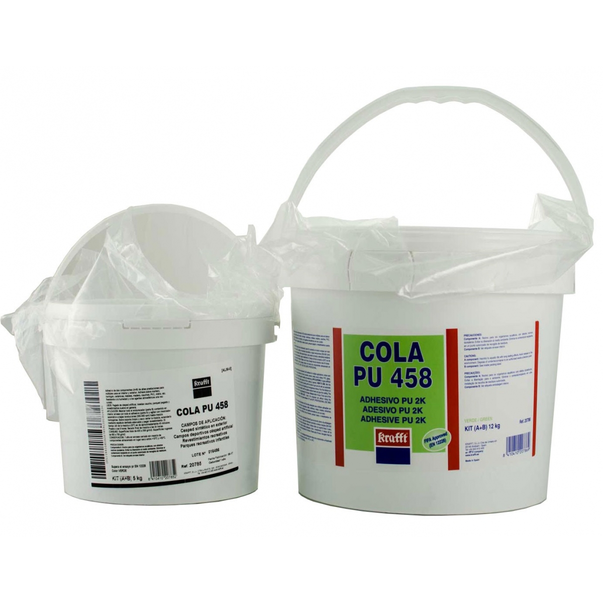 Green two-component polyurethane glue for artificial grass - Naturf