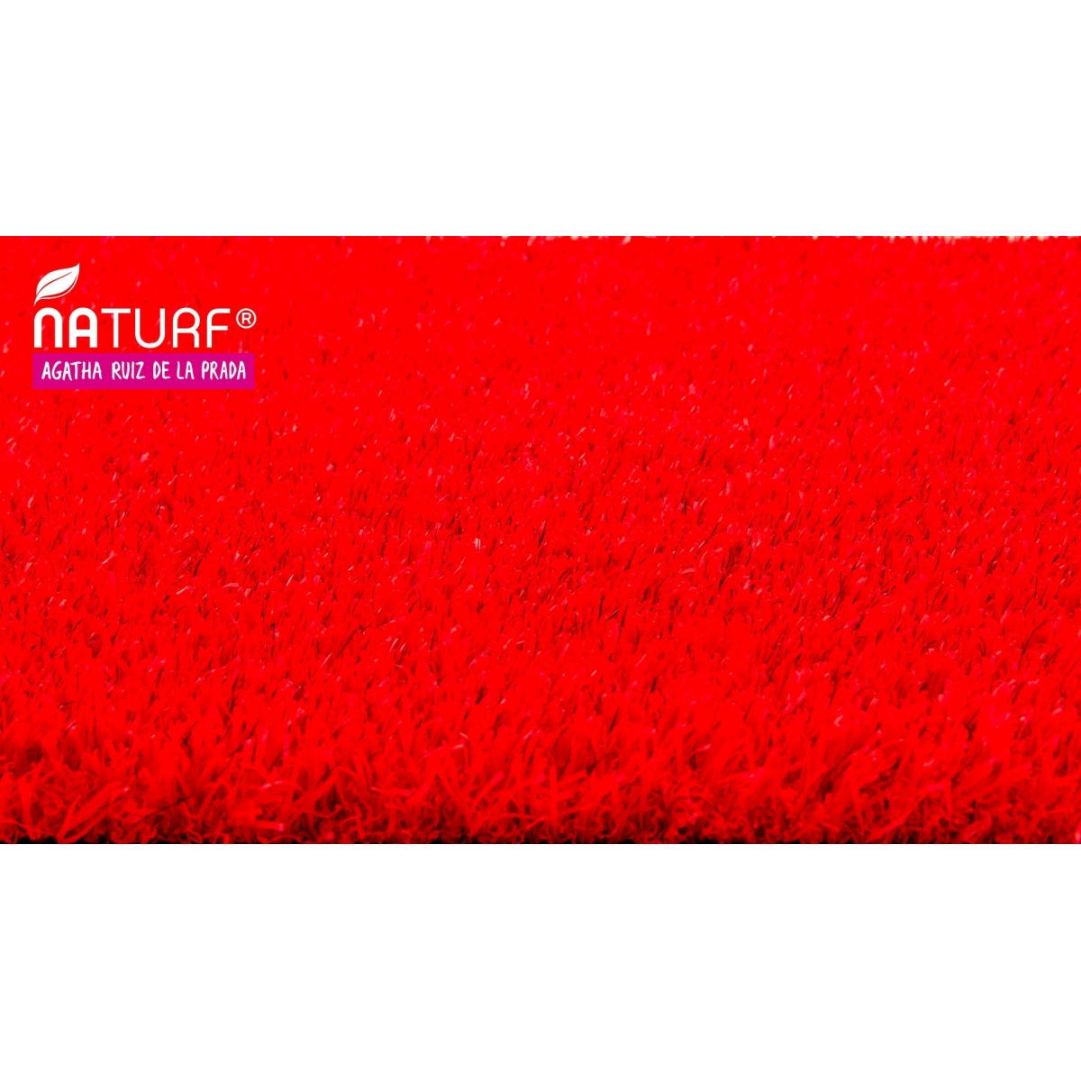 Relva artificial vermelha Agatha Série Naturf