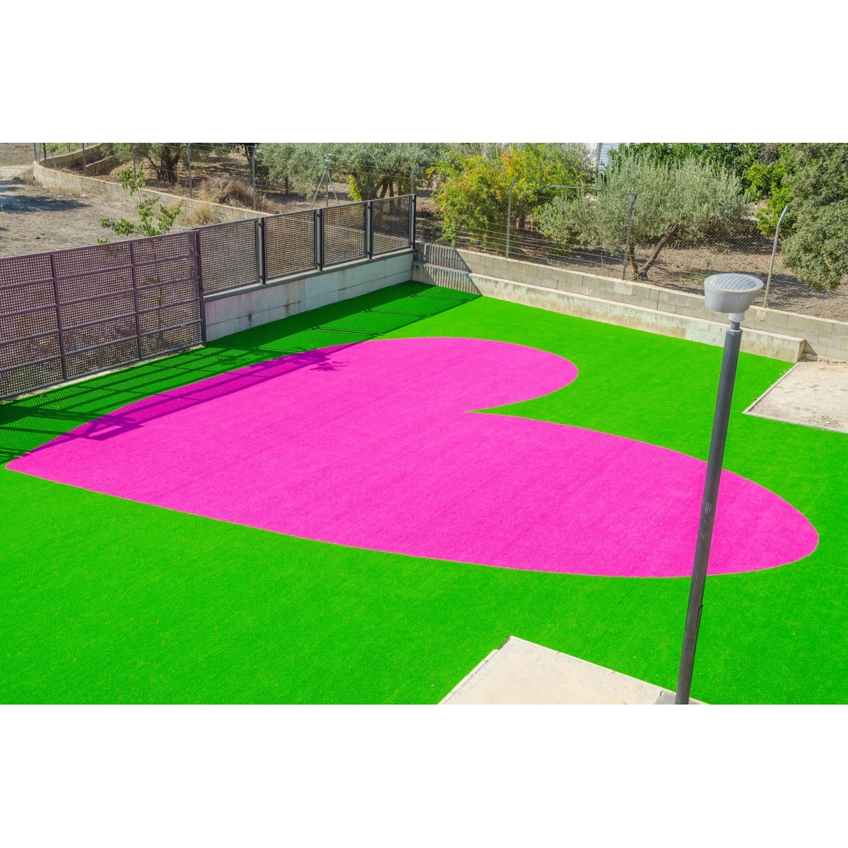 Gazon artificiel rouge Agatha Series Gazon artificiel Naturf