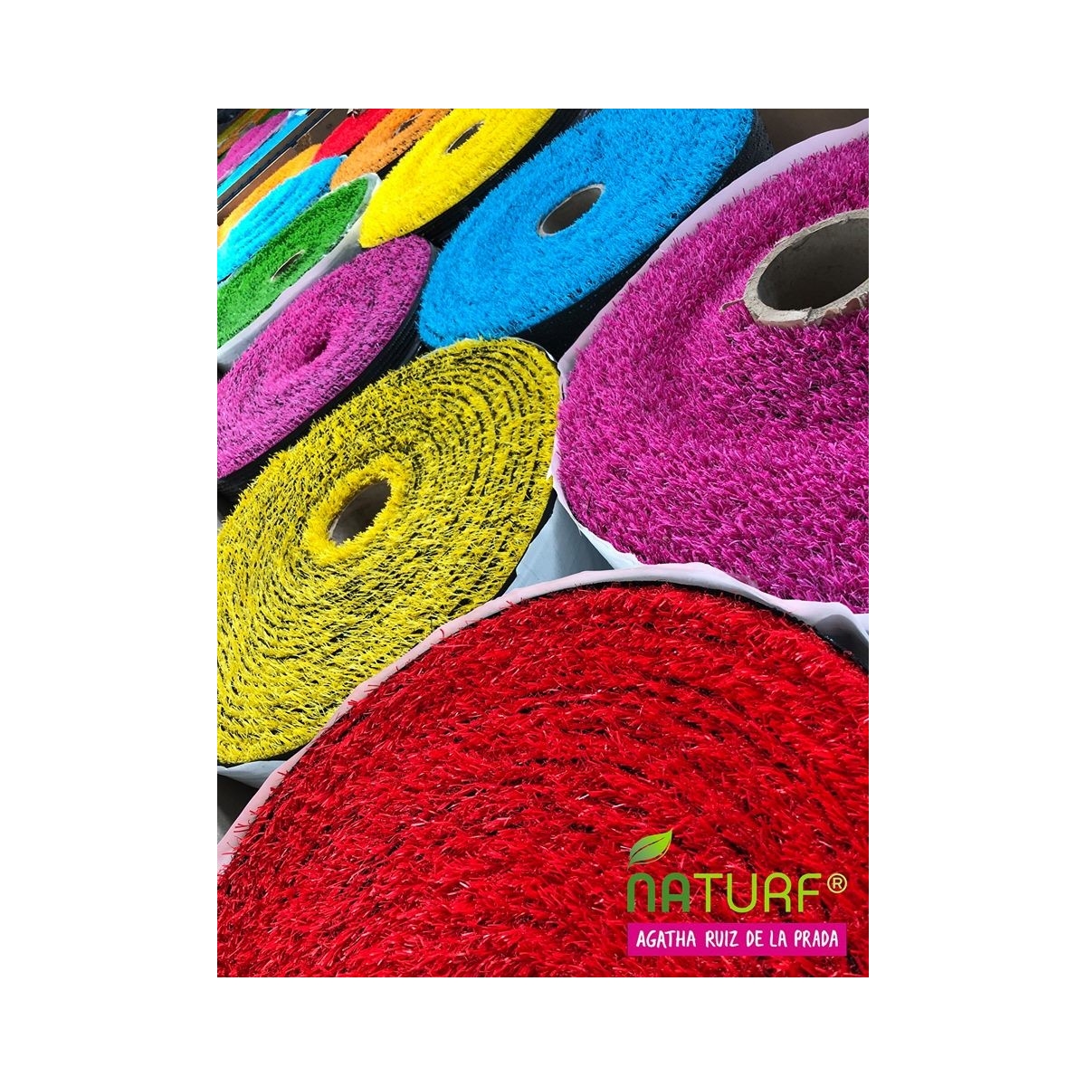 Piscines et jardin Naturf - Gazon artificiel Rosa Serie Agatha