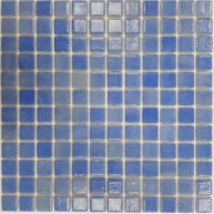 Mosaïque bleu brume antidérapante en maille (m2)