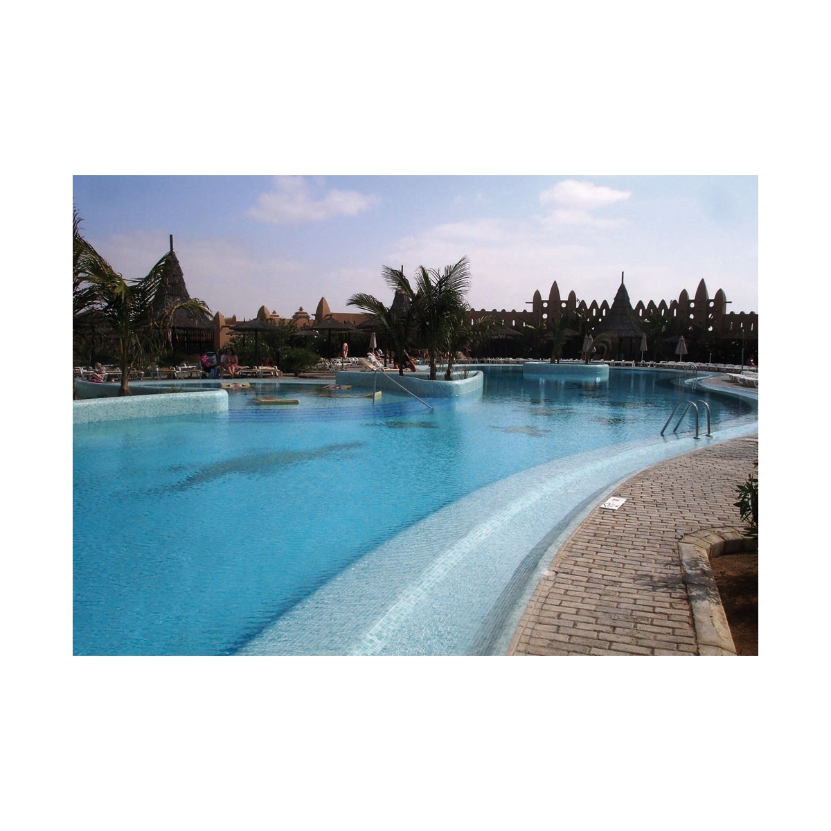 Non-slip mist blue mosaic tile in mesh (m2) VIDREPUR