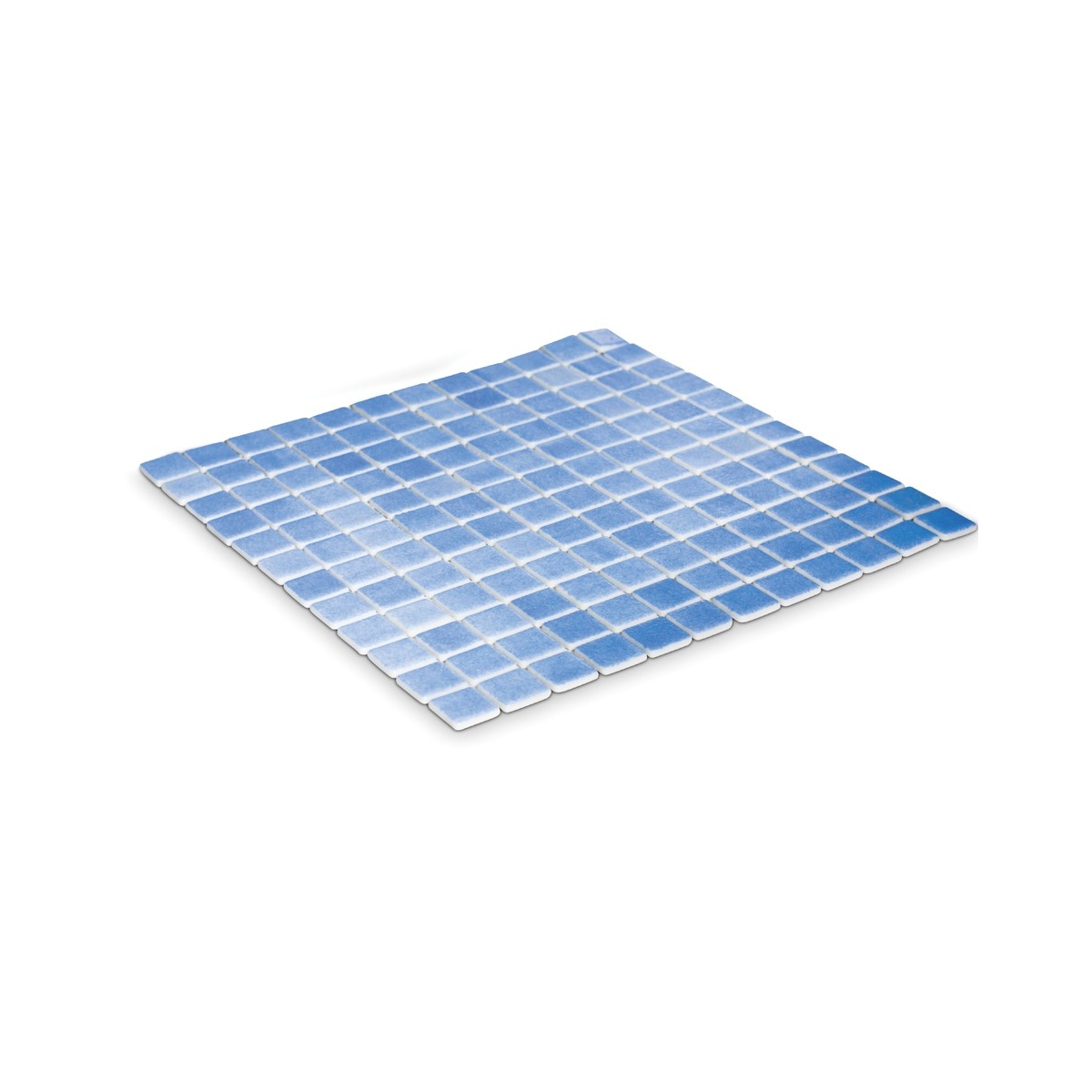 Carreaux de mosaïque de piscine bleu brume antidérapante bon marché en maille (m2)