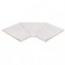 Serena Bianco SI3 curved inner corner 46x46x2.6