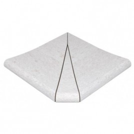 Curved outer corner Serena Bianco SE3 31x31x2.6