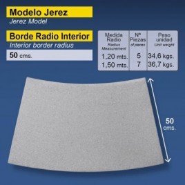 Curved inner edge Jerez