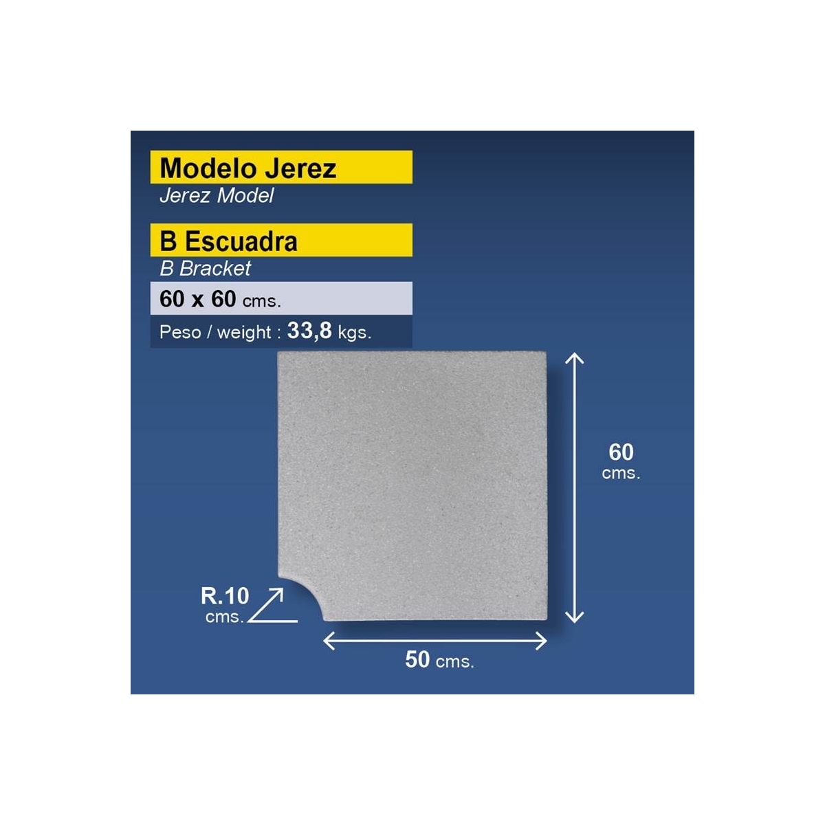 Borda quadrada da piscina Sherry