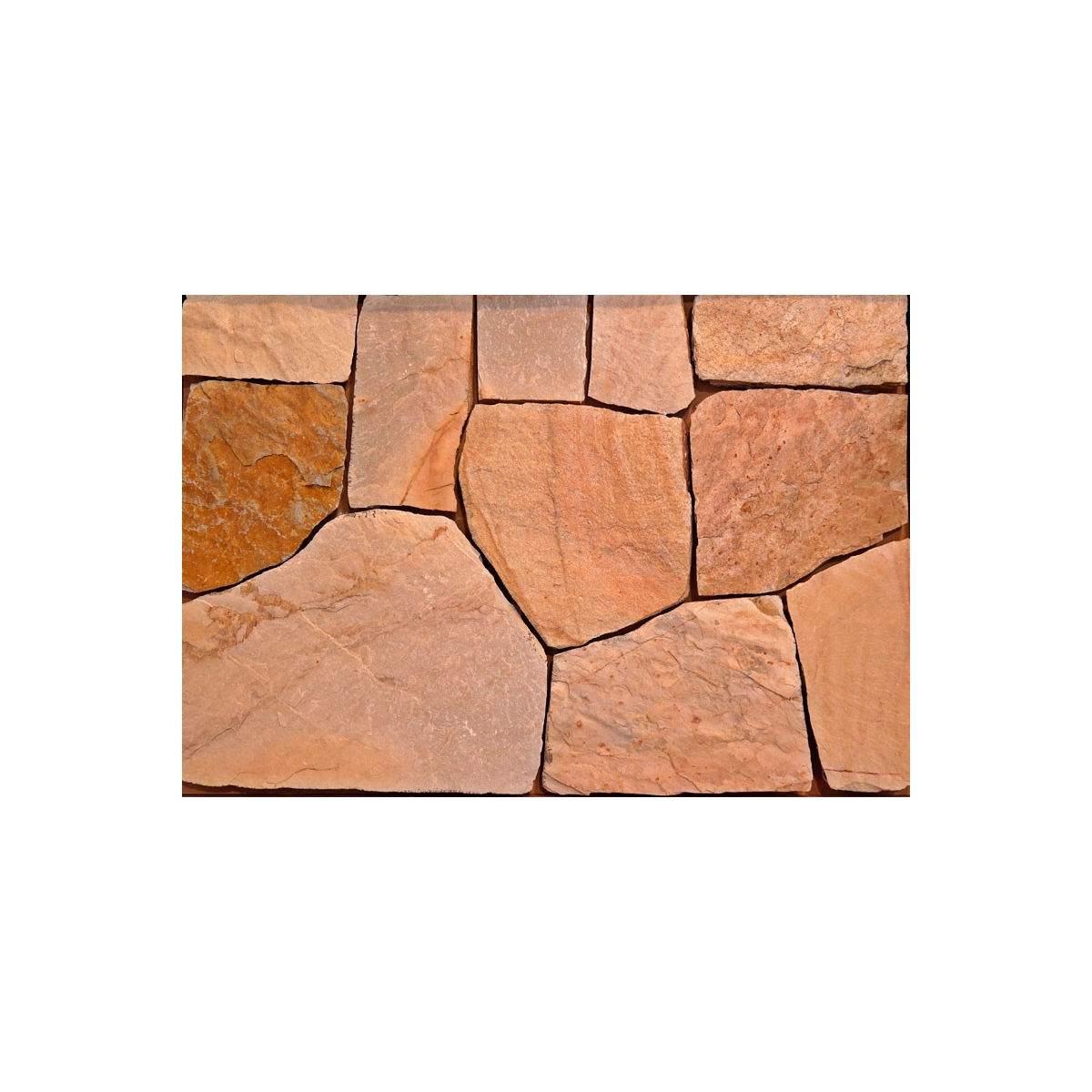 Ockerquarzit 1 m² – Irregular Stone – Marke Suministros Geser