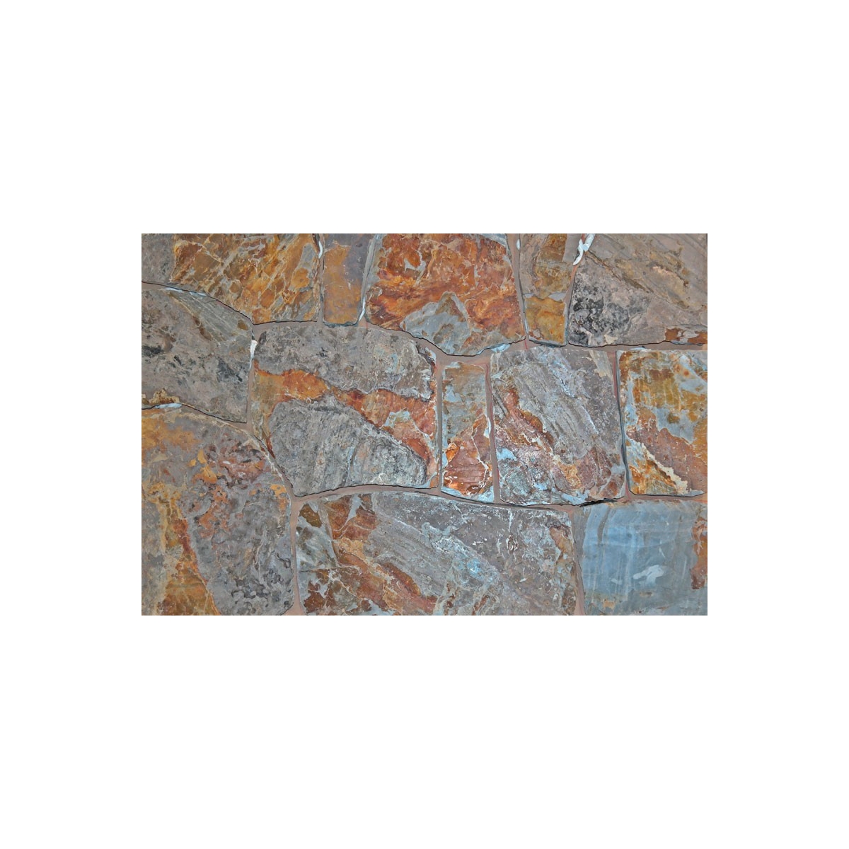 Pizarra roja 1 m2 - Piedra Irregular - Marca Suministros Geser