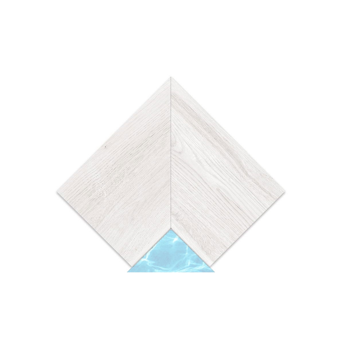 Inner corner Creta Woods Arctic 33x50 (2 pcs)