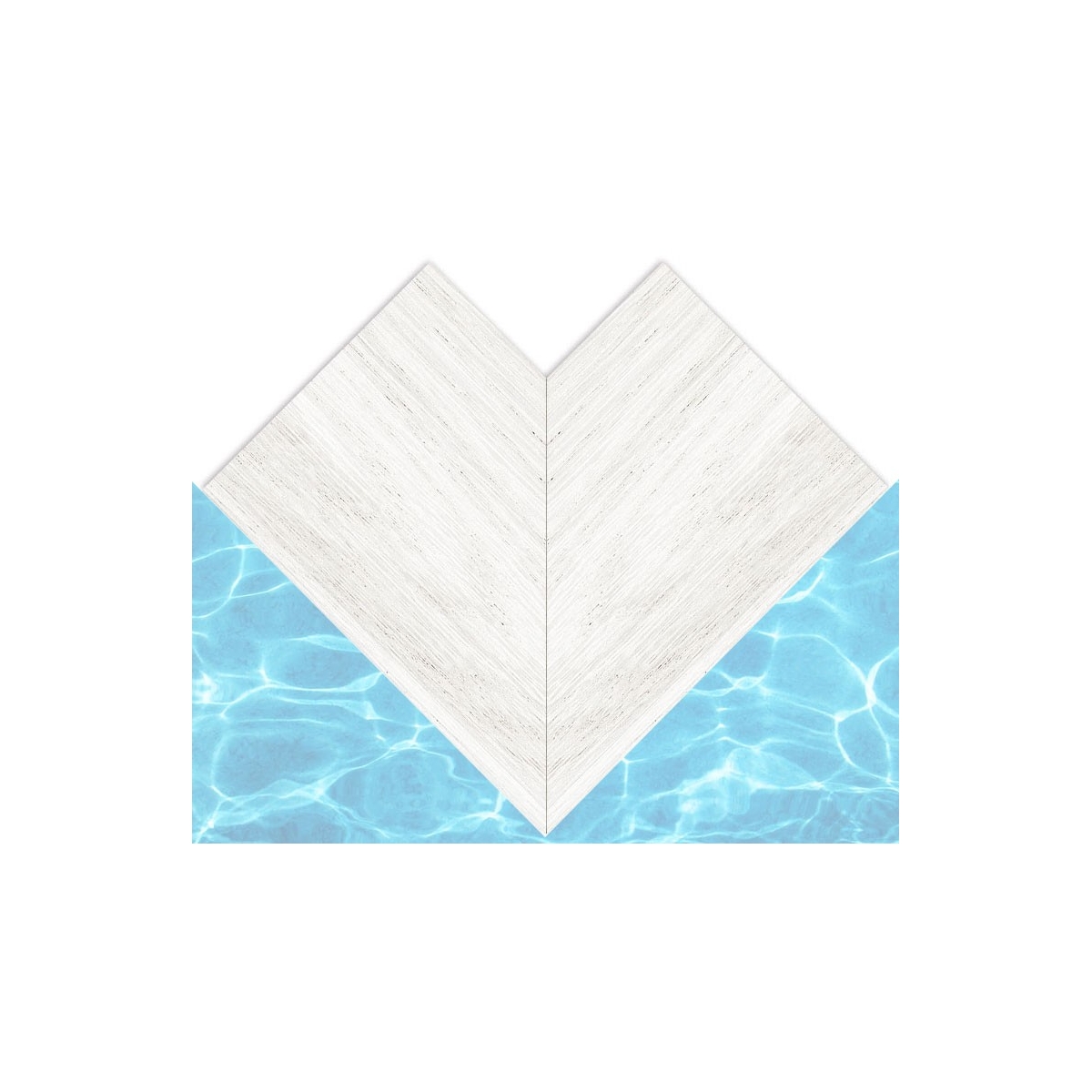 Creta Woods Arctic 33x50 coin extérieur (2 pièces)