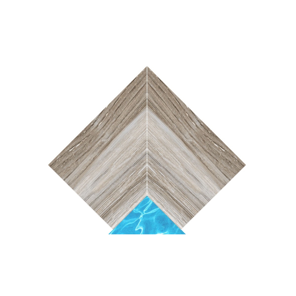 Esquina interior Creta Woods Olivo 33x50 (2 pz)