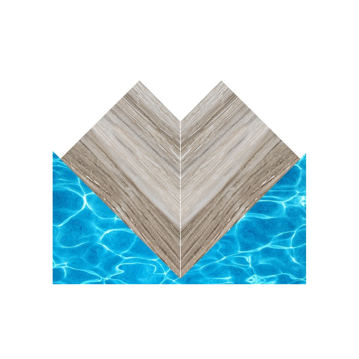 Coin extérieur Creta Woods Olive 33x50 (2 pièces)