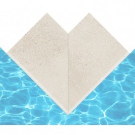 Canto exterior Creta Stromboli Creme 33x50