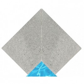 Creta Stromboli Silber 33x50 Innenecke