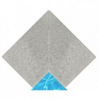 Creta Stromboli Silber 33x50 Innenecke (2 Stück)