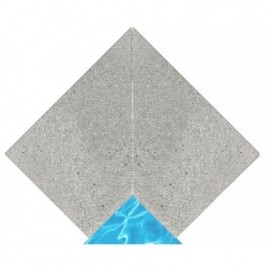 Creta Stromboli Silver 33x50 inner corner