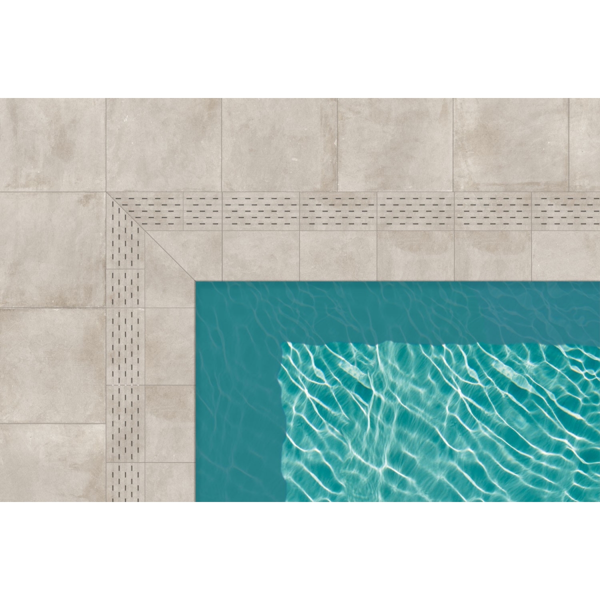 Couronnement de piscine pas cher Creta Cements Warm - Céramiques Major - Ciments Warm bords de piscine