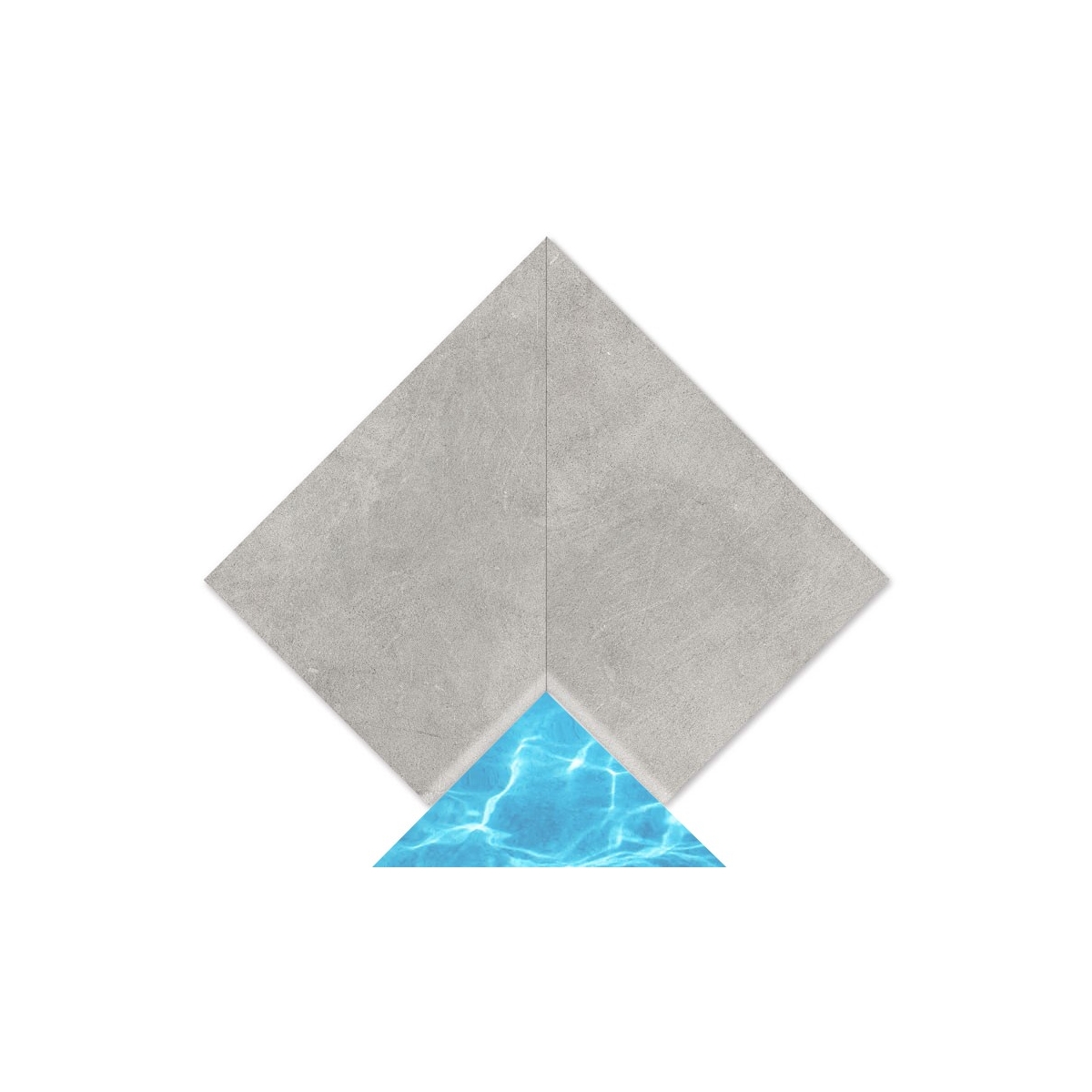 Creta Cements Smoke 33x50 inner corner (2 pcs)