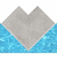 Esquina exterior Creta Cements Smoke 33x50 (2 pz)