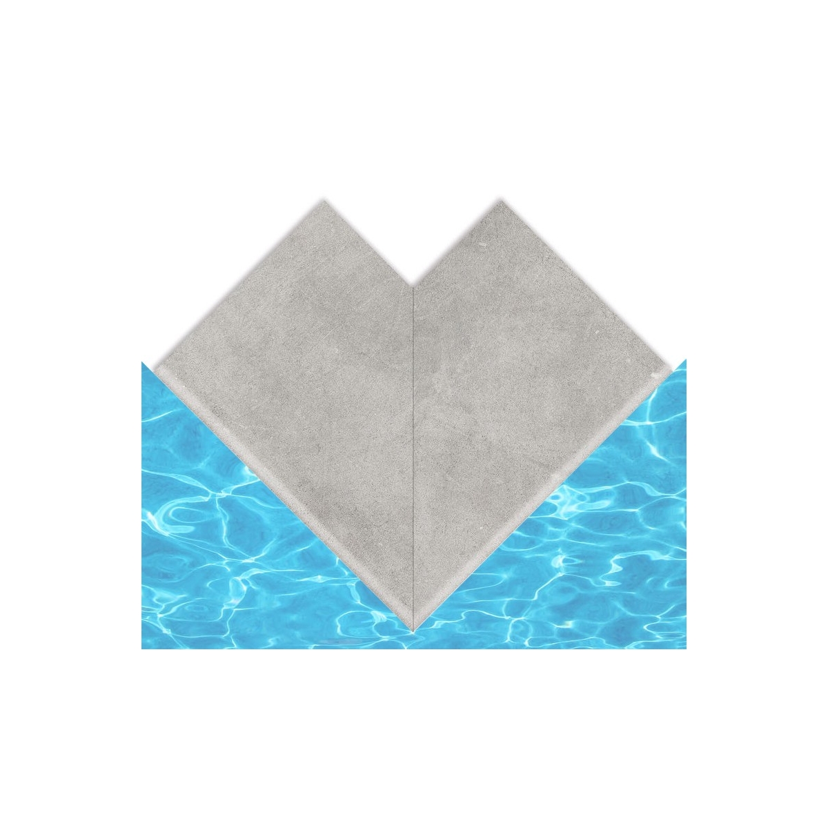 Canto exterior Creta Cimentos Fumaça 33x50 (2 pcs)