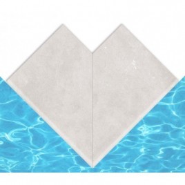 Canto exterior Creta Cimentos Neve 33x50