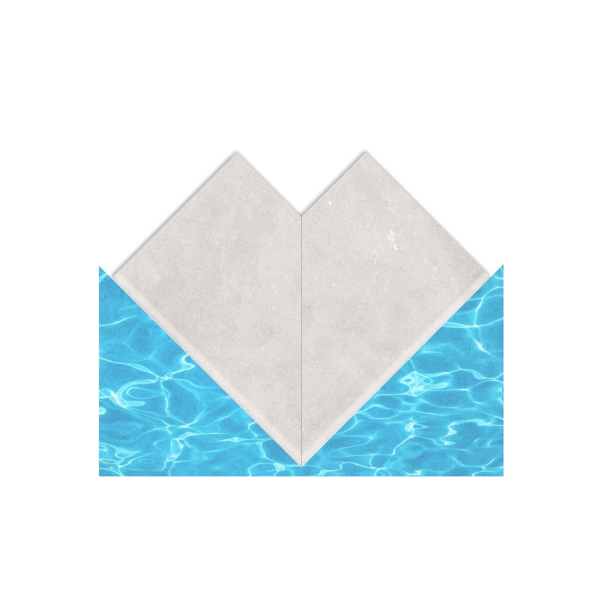 Canto exterior Creta Cimentos Neve 33x50 (2 pcs)