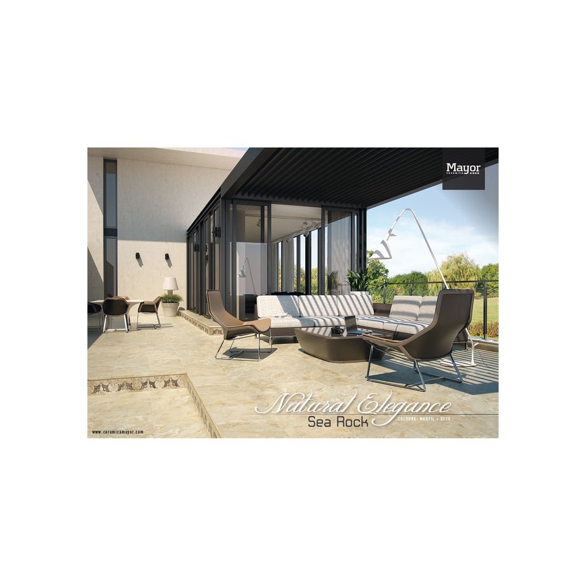 Sea Rock Ivory Sockel Mayor Keramik 37,5x75 (Box 1,125 m²)