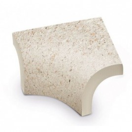 Stromboli Cream 6.5x6.5 Porte d’angle extérieure (unité)