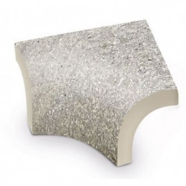 Stromboli Silver 6.5x6.5 canto exterior (unidade)