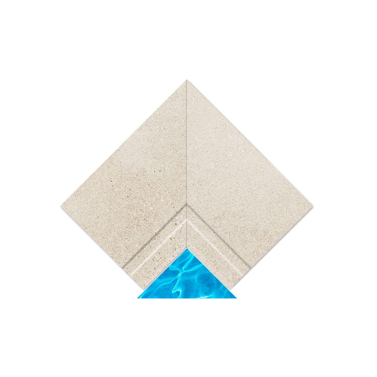 Maui Stromboli Creme 33x50 canto interno (2 pcs)