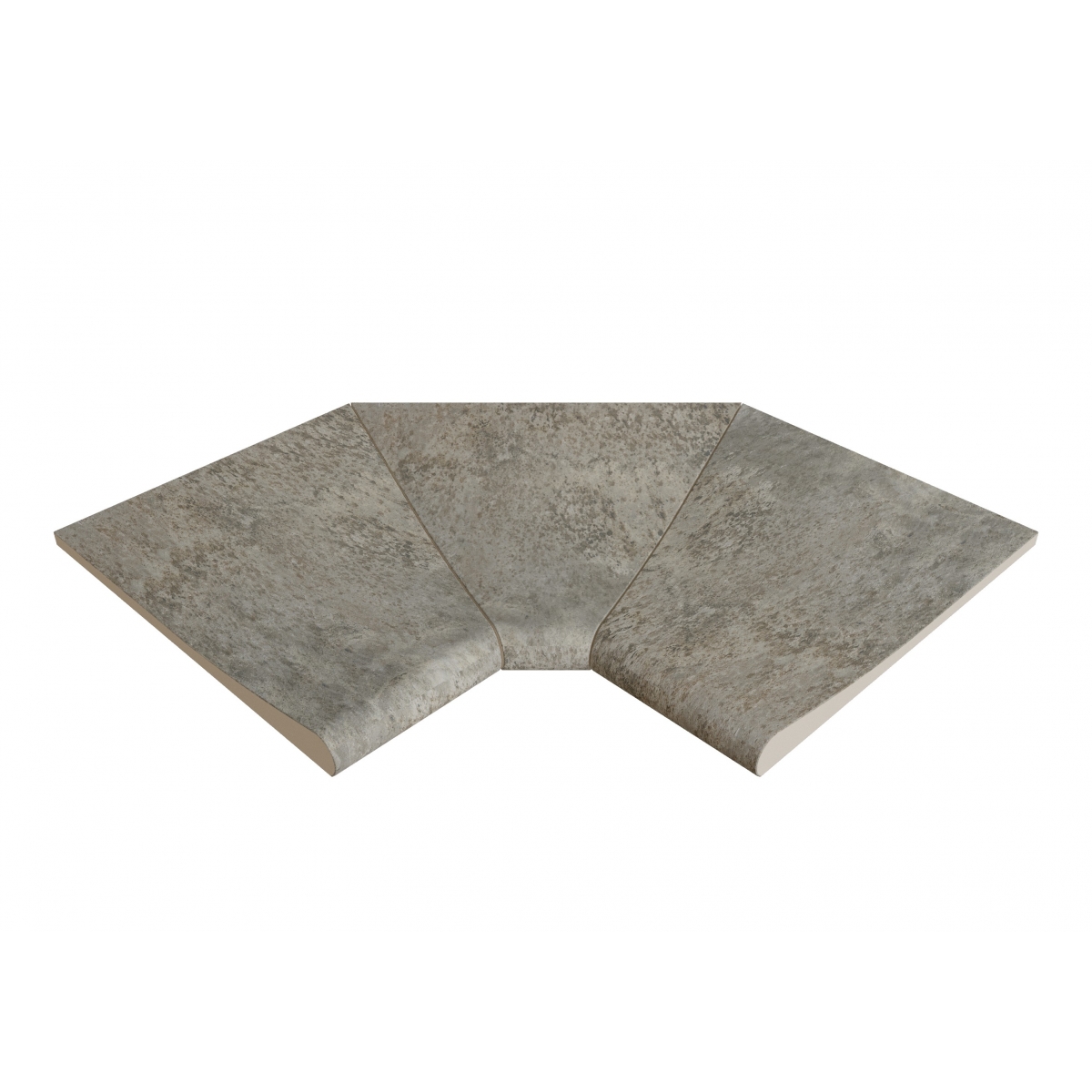 Esquina interior curva serie Pietro Grey SI3 46x46x2,6