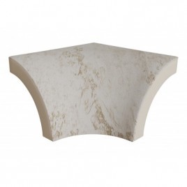 Pietro White 4x4 outdoor corner