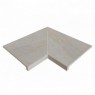 Pietro White E62 Straight Inner Corner 62.6x62.6x3.8